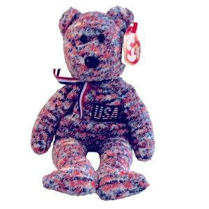 Vintage TY Beenie Babies “USA” 2000 Patriotic Bear